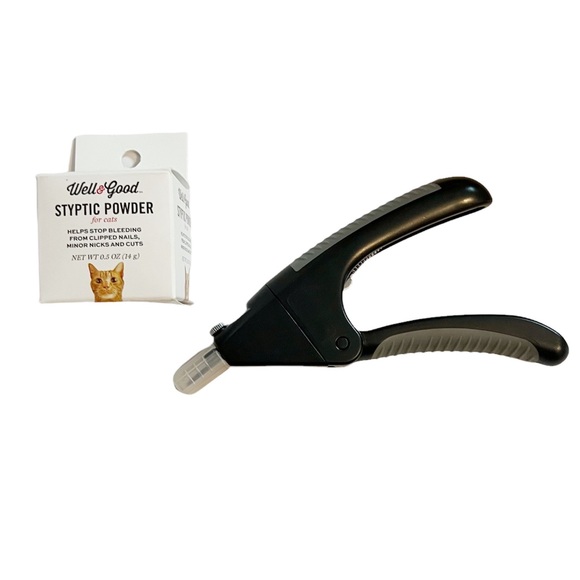 Well & Good Styptic Powder and Guillotine Cat Nail Clipper Set NEW - Picture 2 of 7